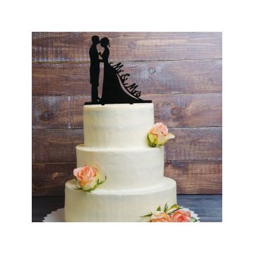 Cake Topper - Mr & Mrs 
