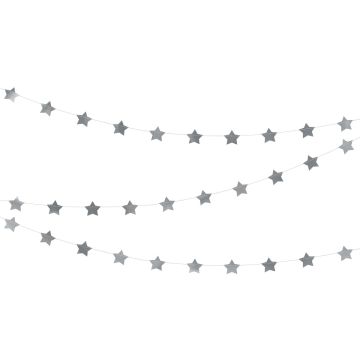 Silberne Sternengirlande (3.6m)