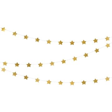 Guirlande étoiles Or (3.6m)