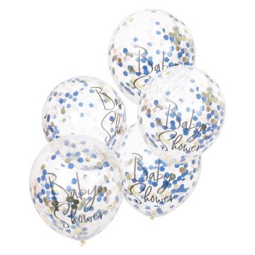 Baby Shower Confetti Balloons (5pcs)