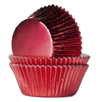 Caissettes à cupcakes - Rouge (24pcs)