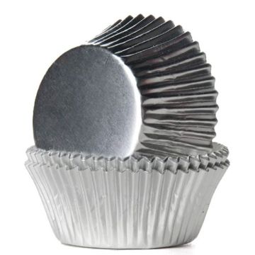 Cupcake-Förmchen - Silber (24 Stk.)