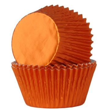 Caissettes à cupcakes - Orange (24pcs)