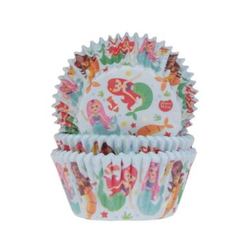 Caissettes à cupcakes - Sirène (50pcs)
