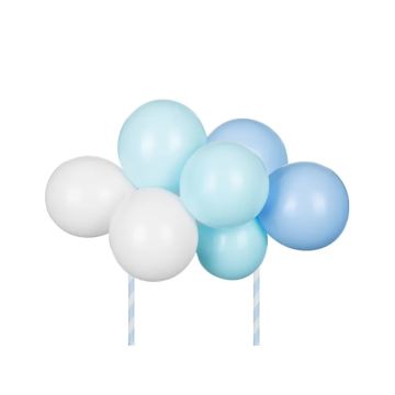 Cake Topper - Blaue Luftballons