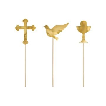 Cake toppers première communion (6 pièces)