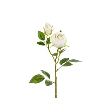 Roses artificielles - Blanches - 55 cm