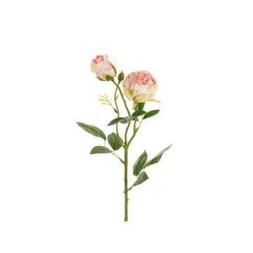 Roses artificielles - Rose clair - 55 cm