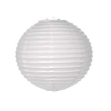 Lanterne en papier - 30 cm - Blanc