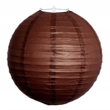 Lanterne en papier - 30 cm - Chocolat