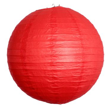 Lanterne en papier - 40 cm - Rouge