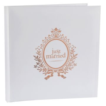 Gästebuch "Just Married" Rosegold