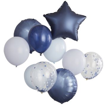 Luftballons Blau sortiert (10St.)