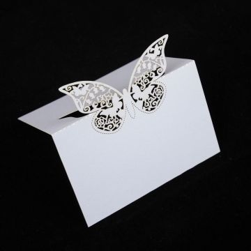 Place cards - White Butterfly (10 pcs)