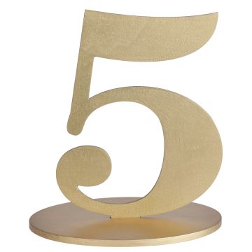Gold Number 5 Placemat