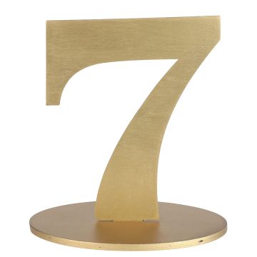 Marque-Table Chiffre Or 7