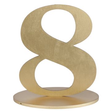Marque-Table Chiffre Or 8