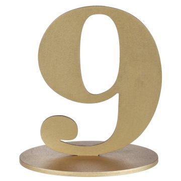 Gold Number 9 Placemat