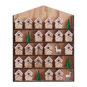 Advent calendar - Wooden houses