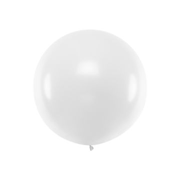Weißer Luftballon 1m