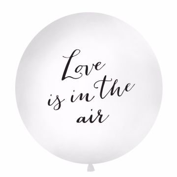 Ballon "Love is in the Air" - Schwarz (1m)
