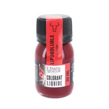 Colorant alimentaire liposoluble Rouge (30ml)