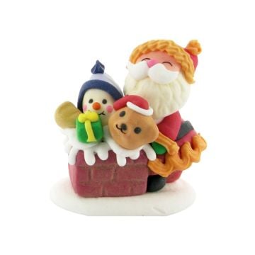 Déco en sucre 3D - Weihnachtsmann et jouets
