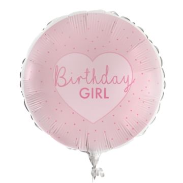 Ballon Alu - Birthday Girl - Rose