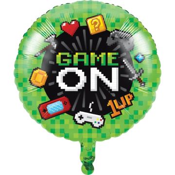 Ballon Alu - Game On (45cm) 