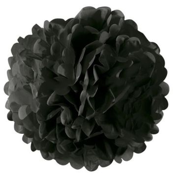Pompon aus Papier Schwarz