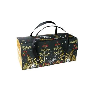 Holzschachtel - Pflanzendekor (35cm)