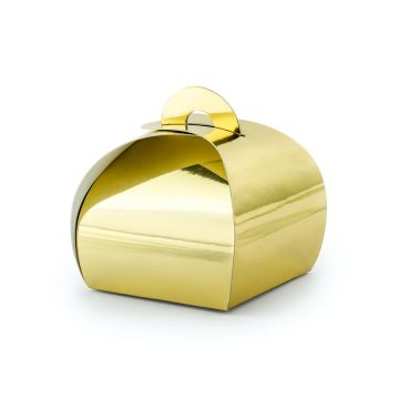 Golden wedding favors box (10pcs)