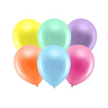 Multicolor Rainbow Balloons 30cm (10pcs)