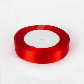 Satin ribbon 2cm - Red (20m)
