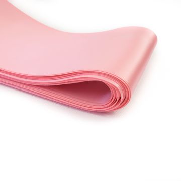 Pink satin ribbon 10cm