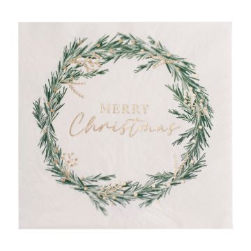 Servietten - Merry Christmas - Tannenbaum