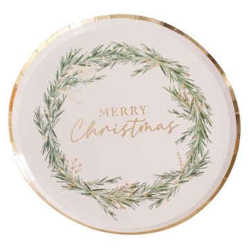 Plates - Merry Christmas - Sapin