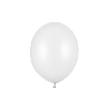 Luftballons Weiß Metallic 30cm
