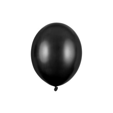 Ballons Noir Métallisé 30cm (10 pcs)