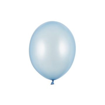 Ballons Bleu ciel Métallisé 30cm (10pcs)