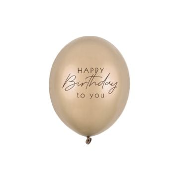 Luftballons Latex - Happy Birthday to you - Gold