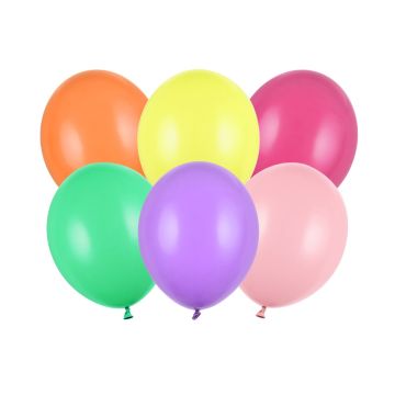 Ballons Multicolore 30cm (50 pièces)