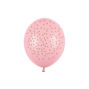 Luftballons mit Punkten - Rosa 30cm (6St.)