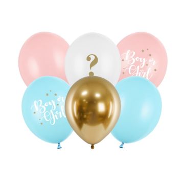 Assorted balloons - Boy or Girl (6pcs)