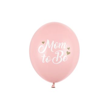 Ballon assortis Mom to Be - Rose (6pcs)