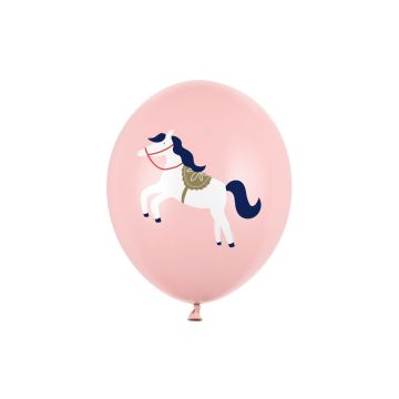 Rosa Luftballons - Pony (6St.)