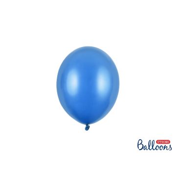Luftballons 12cm metalisch Blau (100Stk)