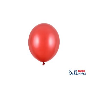 Luftballons 12cm metalisch Rot (100Stk)