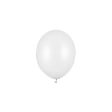 Ballons 12cm Blanc métallisé (100pcs)