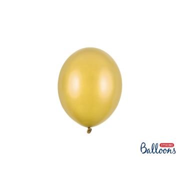 Luftballons 12cm metallisches Gold (100Stk)